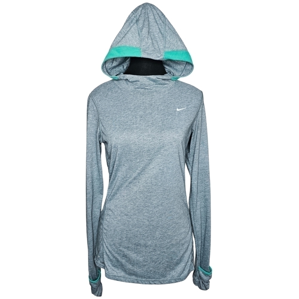 Nike Running Women's Dri-Fit Hooded Long-sleeved Pullover Shirt, Small